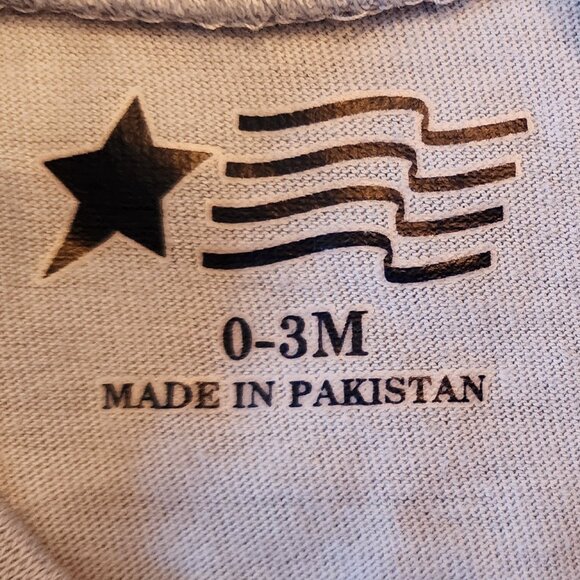 Cute Baseball 4th Of July Onesie Unisex Size 0-3 Months New - Picture 5 of 5